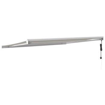 Markise Einziehbar Creme 4,5x3 m Stoff und Aluminium