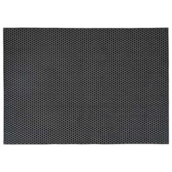 Teppich ORIZ Schwarzes Netzmuster 120 x 170 cm 100% Polyester
