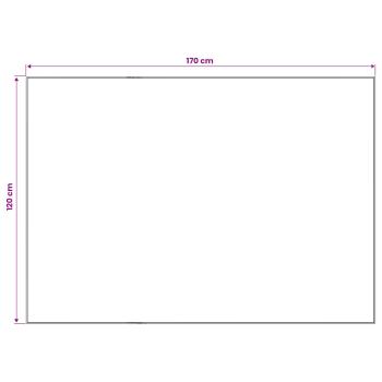Teppich ORIZ Schwarzes Netzmuster 120 x 170 cm 100% Polyester