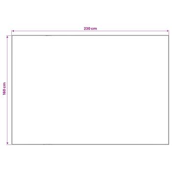 Teppich ORIZ Schwarzes Diamantmuster 160 x 230 cm