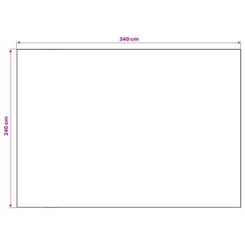 Teppich ORIZ Schwarzes Diamantmuster 240 x 340 cm