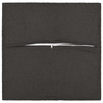 Kissen 2 stk. HOUTEN Dunkelgrau 45 x 45 cm Kunstleinen