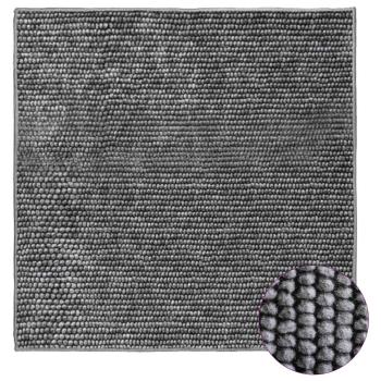 Teppich Anthrazit 100 x 100 cm 100% Polyester 3 mm Waschbar