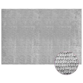Teppich Grau 190 x 300 cm 100% Polyester 3 mm Waschbar