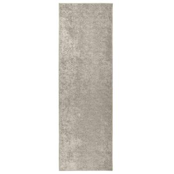 Teppich Beige 50 x 300 cm 100% Polyester 3 mm Waschbar