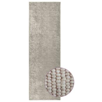 Teppich Beige 80 x 200 cm 100% Polyester 3 mm Waschbar