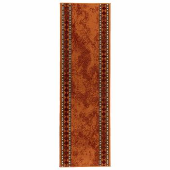 Teppichläufer FLORNES Gewebt Orange 67 x 200 cm PP 7 mm