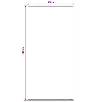 Teppichläufer FLORNES Gewebt Ocker Zickzack 100 x 200 cm PP