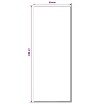 Teppichläufer FLORNES Gewebt Rot Diamanten 80 x 200 cm PP 7 mm
