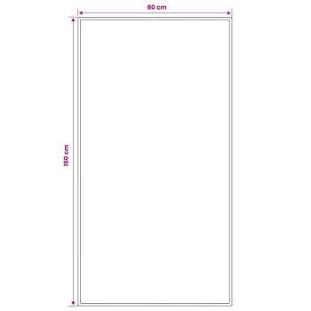 Teppichläufer FLORNES Gewebt Grau Blätter 80 x 150 cm PP 7 mm