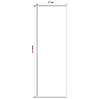 Teppichläufer FLORNES Gewebt Grün 67 x 200 cm PP 7 mm