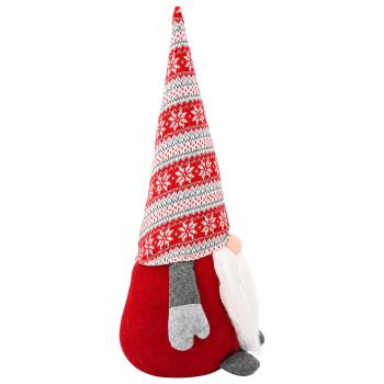 Weihnachtswichtel Rot 80 cm Polyester