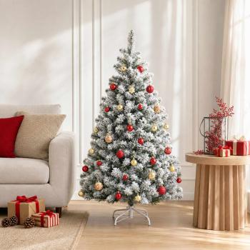 ARDEBO.de - Weihnachtskugelset 88 stk. Rot und Gold Durchmesser 6 cm