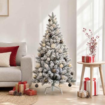 ARDEBO.de - Weihnachtskugelset 88 stk. Schwarz und Gold Durchmesser 6 cm
