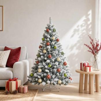 ARDEBO.de - Weihnachtskugelset 30 stk. Rot, Grün und Gold Ø 6 cm Kunststoff