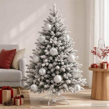 ARDEBO.de - Weihnachtskugel-Set XXL 3 stk. Silber Ø 25 cm Kunststoff