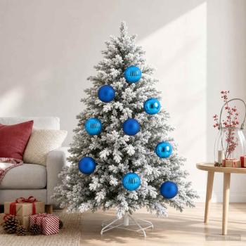 ARDEBO.de - Weihnachtsbaumkugel Set XL 9 stk. Blau Ø 15 cm Kunststoff