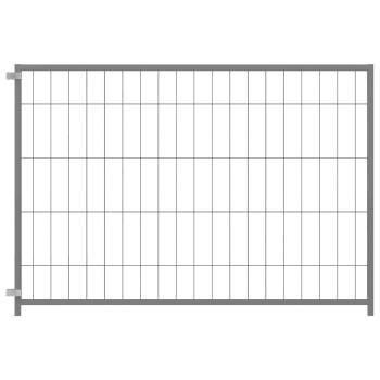 Hundezwinger Silbern 300x100x70 cm Stahl