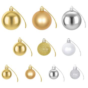 Weihnachtskugeln 100 Stk. Silbern/Golden