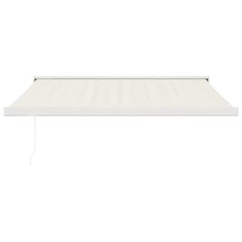 Markise Einziehbar Creme 3,5x2,5 m Stoff und Aluminium