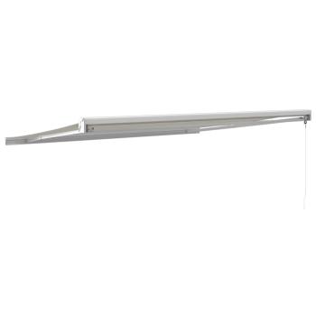 Markise Einziehbar Creme 4,5x3 m Stoff und Aluminium