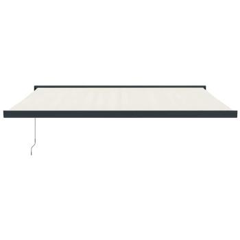Markise Einziehbar Creme 4,5x3 m Stoff und Aluminium