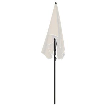 Sonnenschirm mit Mast 200x130 cm Sandfarbe