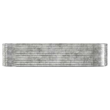 Hochbeet Verzinkter Stahl 322x100x68 cm Silbern