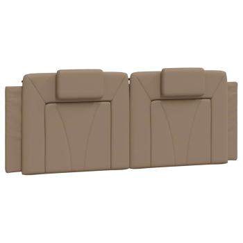 Bettgestell "Viana" ohne Matratze Cappuccino-Braun 140x200 cm Kunstleder