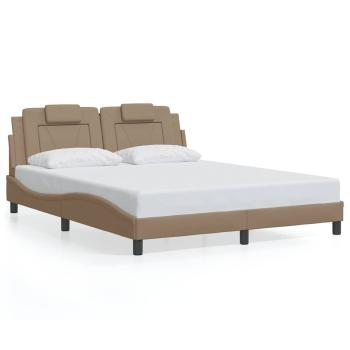 Bettgestell "Viana" ohne Matratze Cappuccino-Braun 160x200 cm
