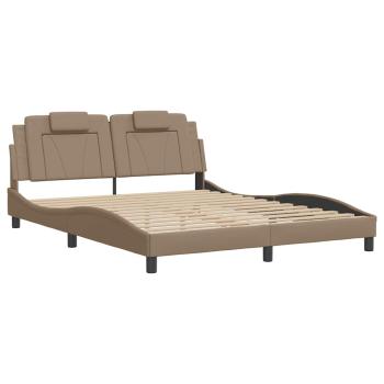 Bettgestell "Viana" ohne Matratze Cappuccino-Braun 160x200 cm