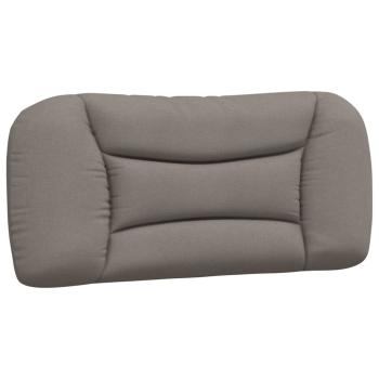 Bett mit Matratze "Hvar" Taupe 80x200 cm Stoff