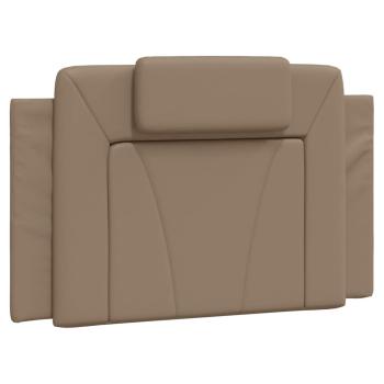 Bett "Viana" mit Matratze Cappuccino 90x200 cm Kunstleder