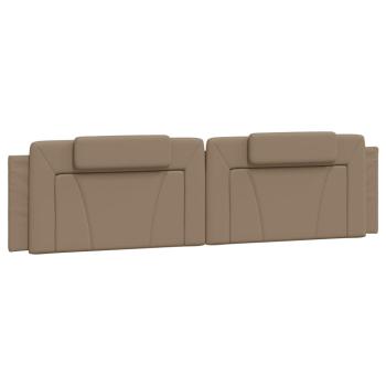 Bett "Viana" mit Matratze Cappuccino 200x200 cm Kunstleder