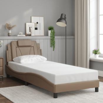 Bettgestell "Viana" mit LED ohne Matratze Cappuccino-Braun 90x200 cm