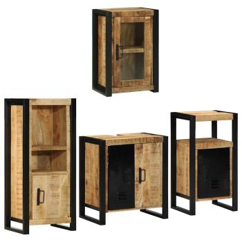 Badezimmermöbel-Set 4 stk. Braun 55 x 35 x 60 cm