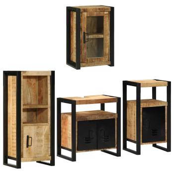 Badezimmermöbel-Set 4 stk. Braun 55 x 35 x 60 cm