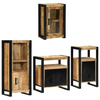 Badezimmermöbel-Set 4 stk. Braun 55 x 35 x 60 cm