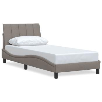 Bettgestell ohne Matratze "Hanko" Taupe 80x200 cm Stoff
