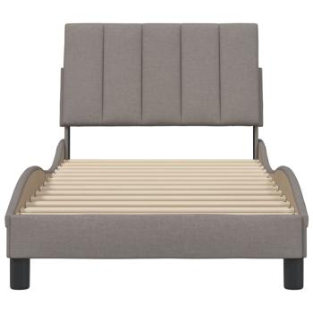 Bettgestell ohne Matratze "Hanko" Taupe 80x200 cm Stoff