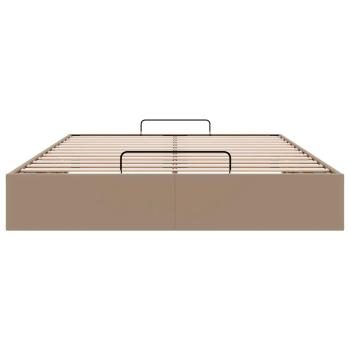 Ottoman-Bett ohne Matratze Cappucino 140x190cm Kunstleder