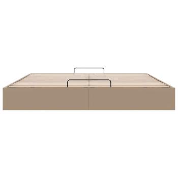 Ottoman-Bett ohne Matratze Cappucino 160x200cm Kunstleder