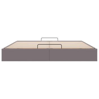 Ottoman-Bett ohne Matratze Grau 180x200 cm Kunstleder