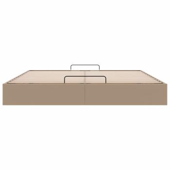 Ottoman-Bett ohne Matratze Cappucino 180x200cm Kunstleder