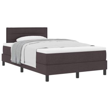 Boxspringbett mit Kopfteil Dunkelbraun 120 x 190 cm Stoff