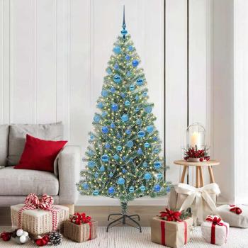 ARDEBO.de - Künstlicher Weihnachtsbaum beschneit mit LED Licht 180 cm