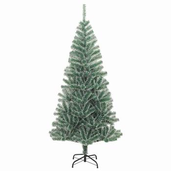 Künstlicher Weihnachtsbaum beschneit mit LED Licht 180 cm