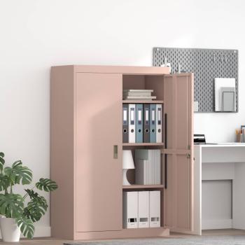 ARDEBO.de - Aufbewahrungsschrank Rosa 90 x 40 x 140 cm Stahl