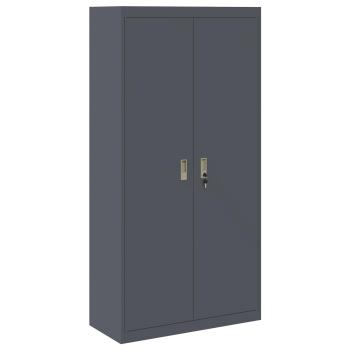 Aufbewahrungsschrank Anthrazit 90 x 40 x 180 cm Stahl