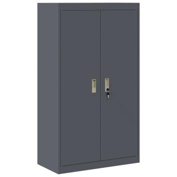 Aufbewahrungsschrank Anthrazit 80 x 40 x 140 cm Stahl